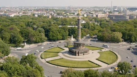Victory Column in Berlin Stock Footage 108555413