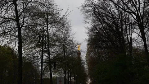 The victory column in berlin germany 30fps 4k video Stockbeeldmateriaal 186061983