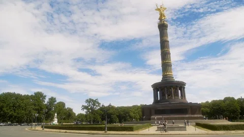 Victory Column in Berlin Germany Stock Footage 94336504