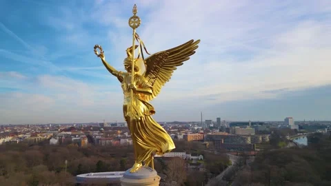 Victory Column Berlin Germany Year 1873 Video stock 236574573