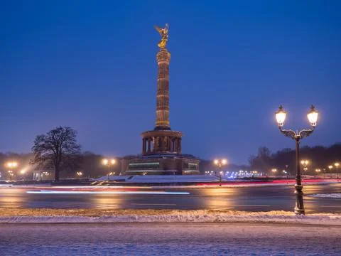 The Victory column in Berlin Stock Photos