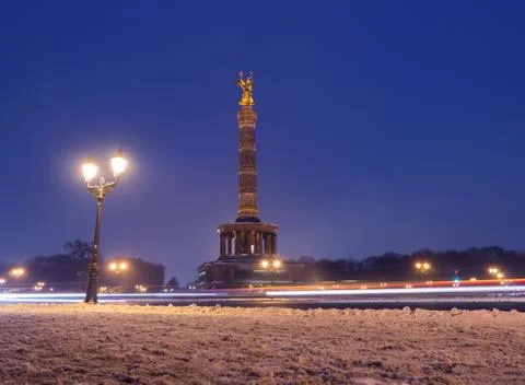 The Victory column in Berlin Stock Photos