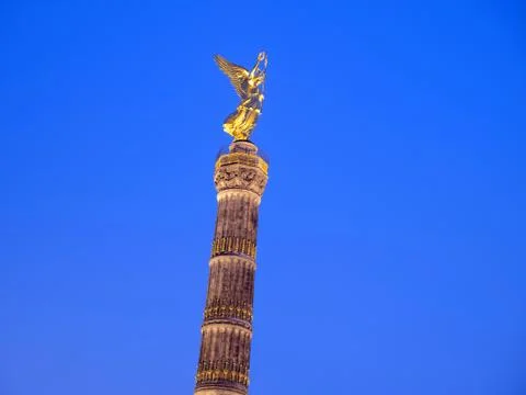 The Victory column in Berlin Stock Photos