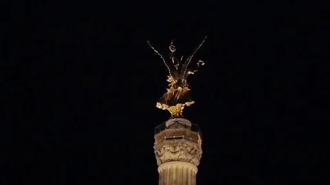 Victory Column (Siegessaule) in Berlin, view of the Victory Column, Siegessaule 動画素材 84560328