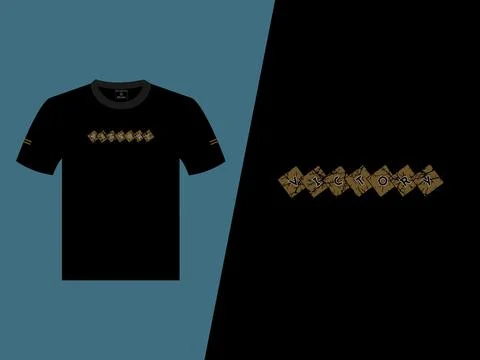 Victory Crack Vector T-Shirt Design Stock Illustration
