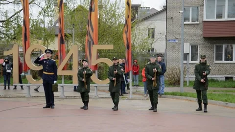 Victory Day may 9 Stock Footage 314470034