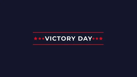 Victory Day Text animation 4k Video Stock Footage 279235246