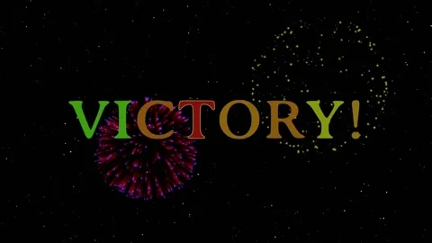 Victory Fireworks Stock Footage 163051104