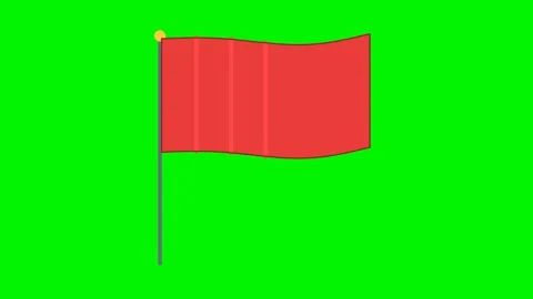 Victory flag waving on green screen overlay 4K Vídeo Stock 337062545