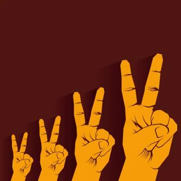 Victory growth graph background vector Stock Illustration