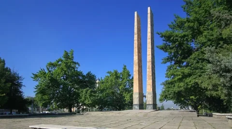 Victory Monument in Dushanbe Video stock 62974902
