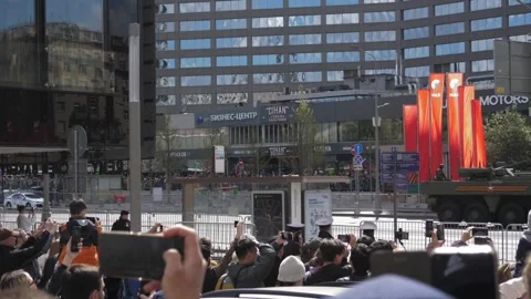 Victory Parade on May 9. Video stock 240817920