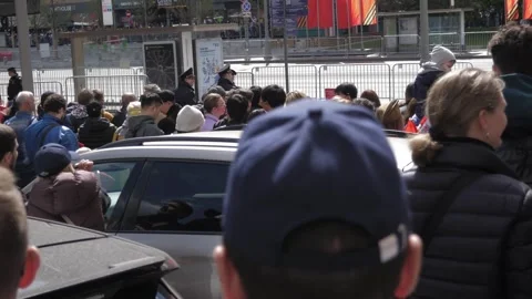 Victory Parade on May 9. Video stock 240818011