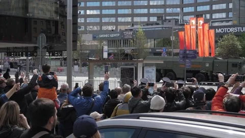 Victory Parade on May 9. Video stock 240818077