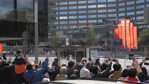 Victory Parade on May 9. Video stock 240818092