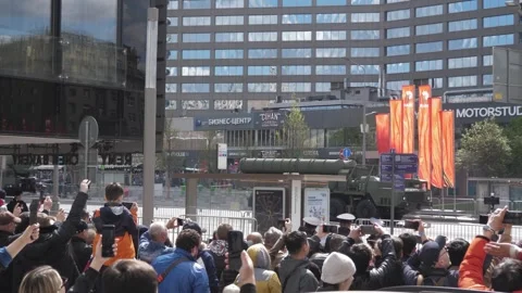 Victory Parade on May 9. Video stock 240818093