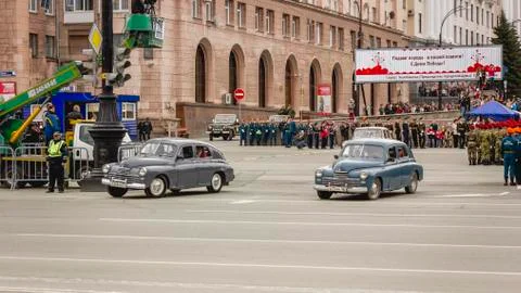 Victory parade Stock Photos
