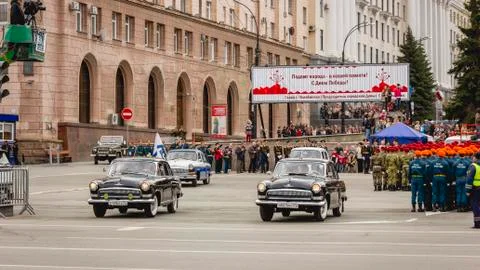 Victory parade Stock Photos