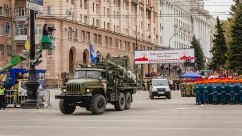 Victory parade Stock Photos