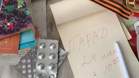 Victory Parade will be held June 24, 2020 day off calendar Stock Footage 131374837