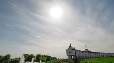 Victory Park  timelapse Stock Footage 50039812