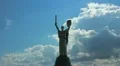 The victory patriot monument, height 150m, Kiev, Ukraine HD Footage