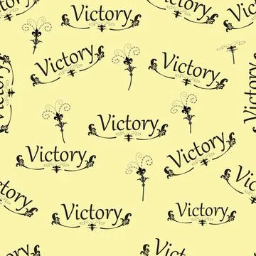 Victory pattern Stock Illustration