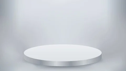 Victory stage vector on grey background graphic animation / stand / podium Stock Footage 97009846