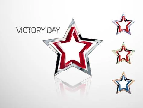 Victory in the war. May 9 Stock Illustration