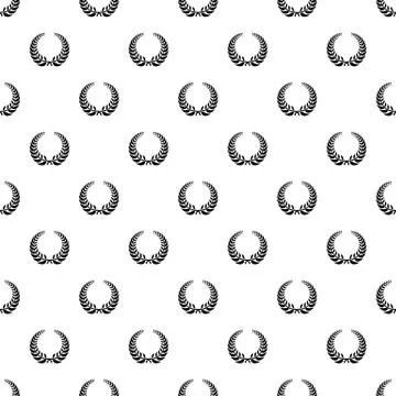 Victory wreath pattern seamless vector Stockillustratie
