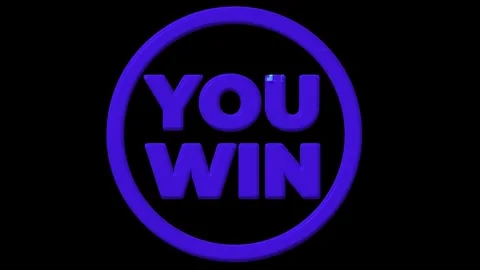 VictoryAnnounced: You Win! Glitch Effect Design Stock Footage 311754093