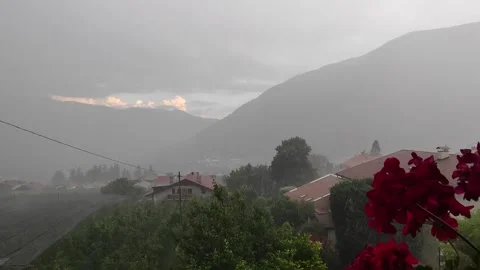 VID 20220906 190813 Loud storm in the Al Gund region of the South Tyrol Stock Footage 336814023