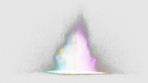Vid multicolor water explosion animation on alpha channel Stock Footage 328910779