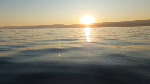 VID sunset on the lake Stockbeeldmateriaal 229612222