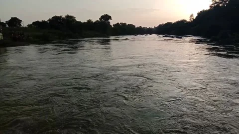 Video 20210915 181738  evening time show river Stock Footage 161468648