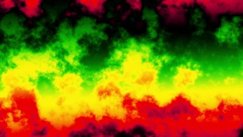 Video of Abstract background featuring smoke curves and waves in reggae flag Stock Footage 339510752
