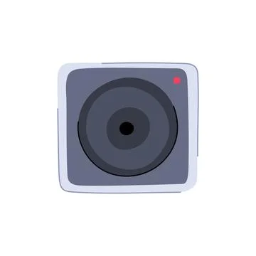 Video action camera cartoon vector illustration Stock Illustration