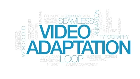 Video adaptation animated word cloud, text design animation. Kinetic typography. Stock Footage 109494105