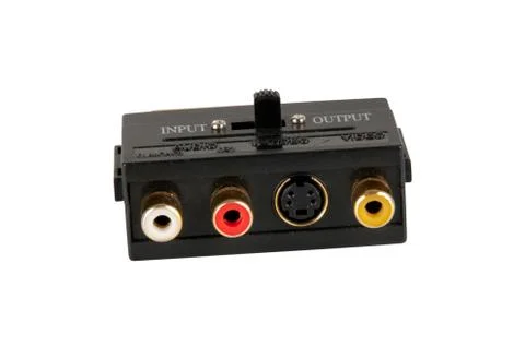 Video adapter on white background Stock Photos