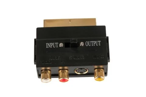 Video adapter on white background Stock Photos