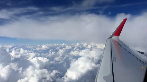 Video from an airplane window Stock Footage 67271399