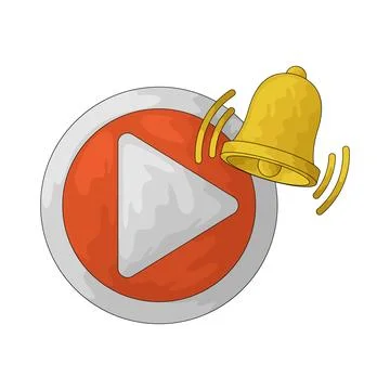 Video alert illustration Illustrazione stock