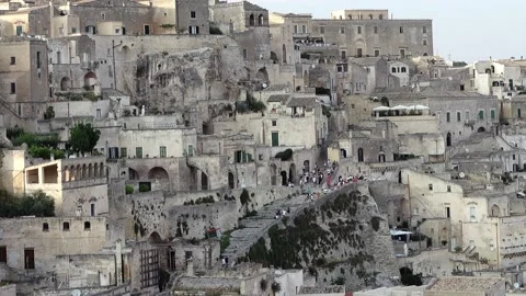 Video of the ancient town of Matera (Sassi di Matera), Basilicata 스톡 동영상 148039377