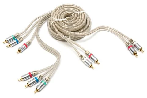 Video and audio cable Stock Photos