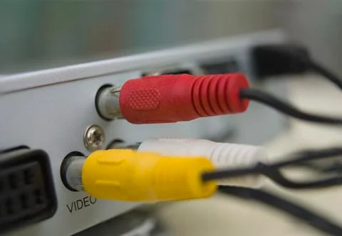 Video And Audio Cables 写真素材