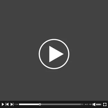 Video and Media Player Interface Template - Vector イラスト素材