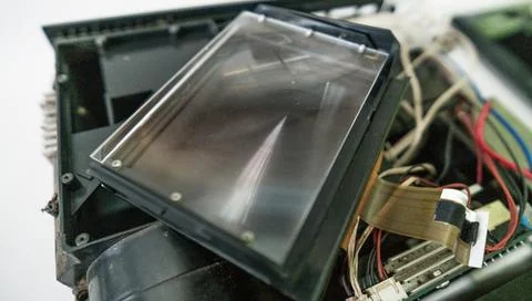 Video and multimedia projector open for maintenance with led lamp Foto stock