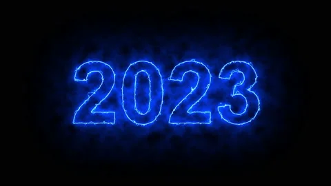 Video animation, abstract neon light with the numbers, represents the new year. 動画素材 201500015