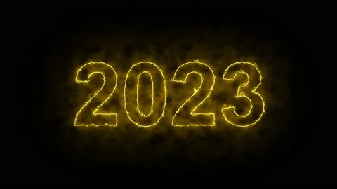Video animation, abstract neon light with the numbers, represents the new year. Stock Footage 201500058