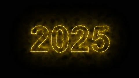 Video animation, abstract neon light with the numbers, represents the new year. Stock Footage 201500076